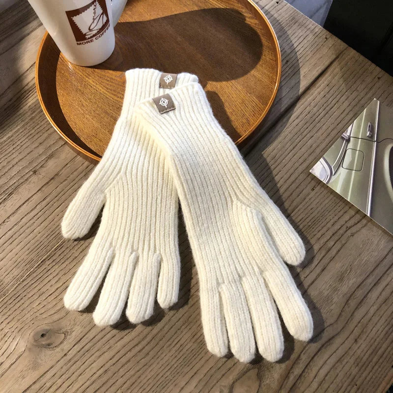 Cozy Women's Knitted Winter Gloves