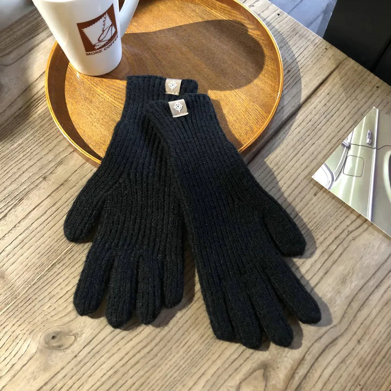 Cozy Women's Knitted Winter Gloves - OutfitLondon