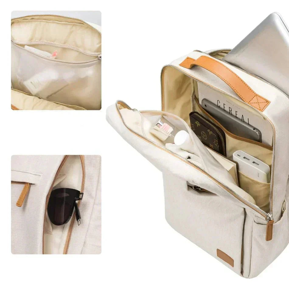 Spacious School Backpack with Laptop Sleeve and USB Charger