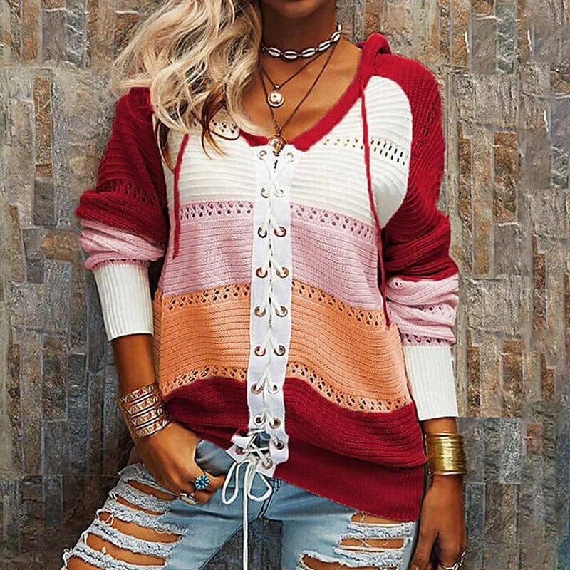 Comfy Cable Knit Women's Sweater for Daily Use