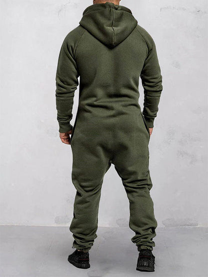 Odette | Relaxed Fit Hooded Fleece Jumpsuit