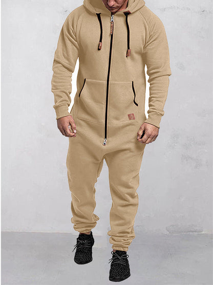 Odette | Relaxed Fit Hooded Fleece Jumpsuit