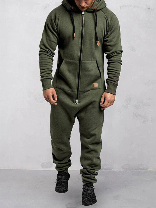 Cozy Hooded Fleece Jumpsuit for Women - OutfitLondon