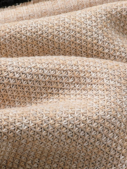 Men's Cozy Ribbed Crew Neck Sweater Cardigan