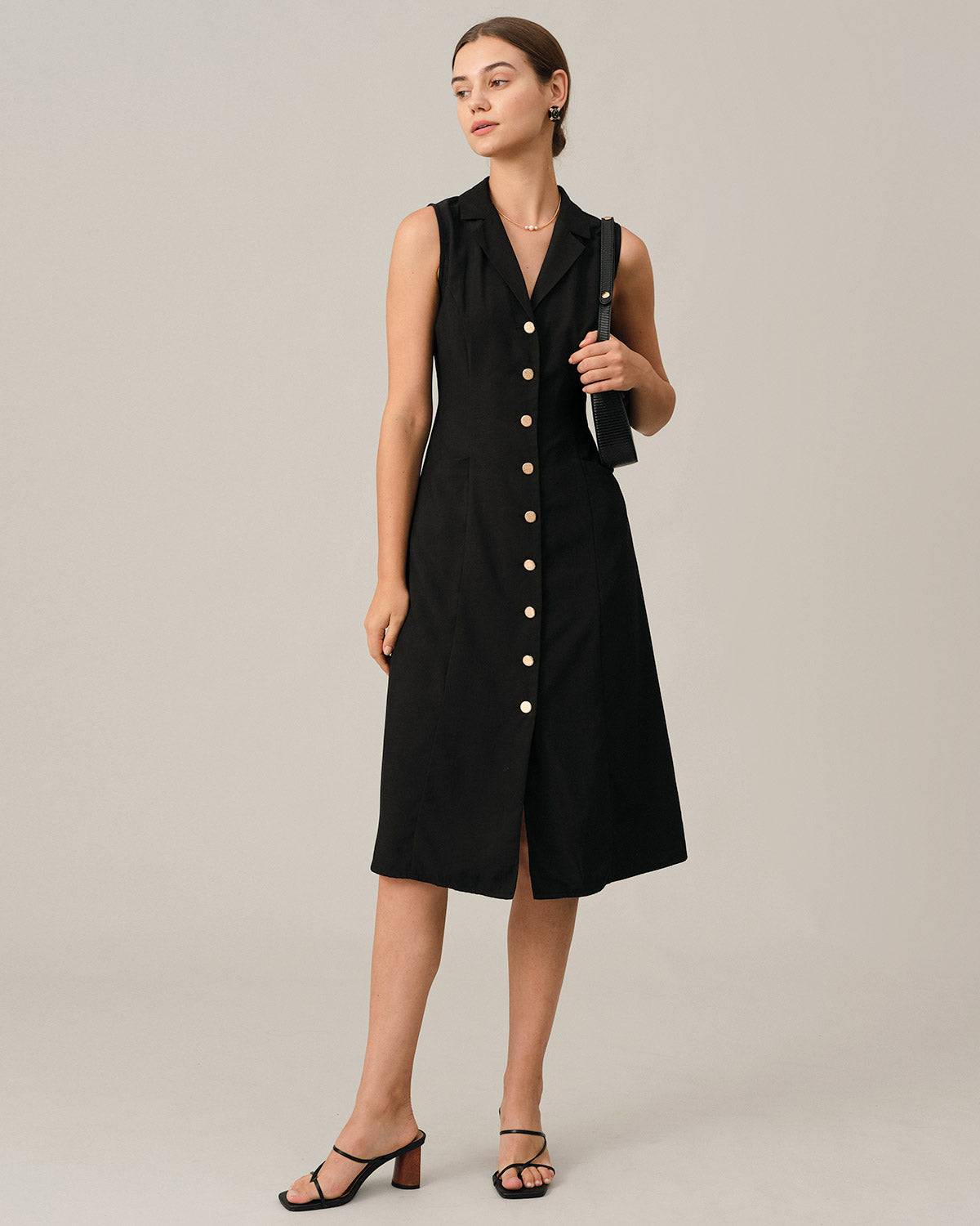 Olivia | V-Neck Tunic Midi Dress Mother of the Bride Outfits