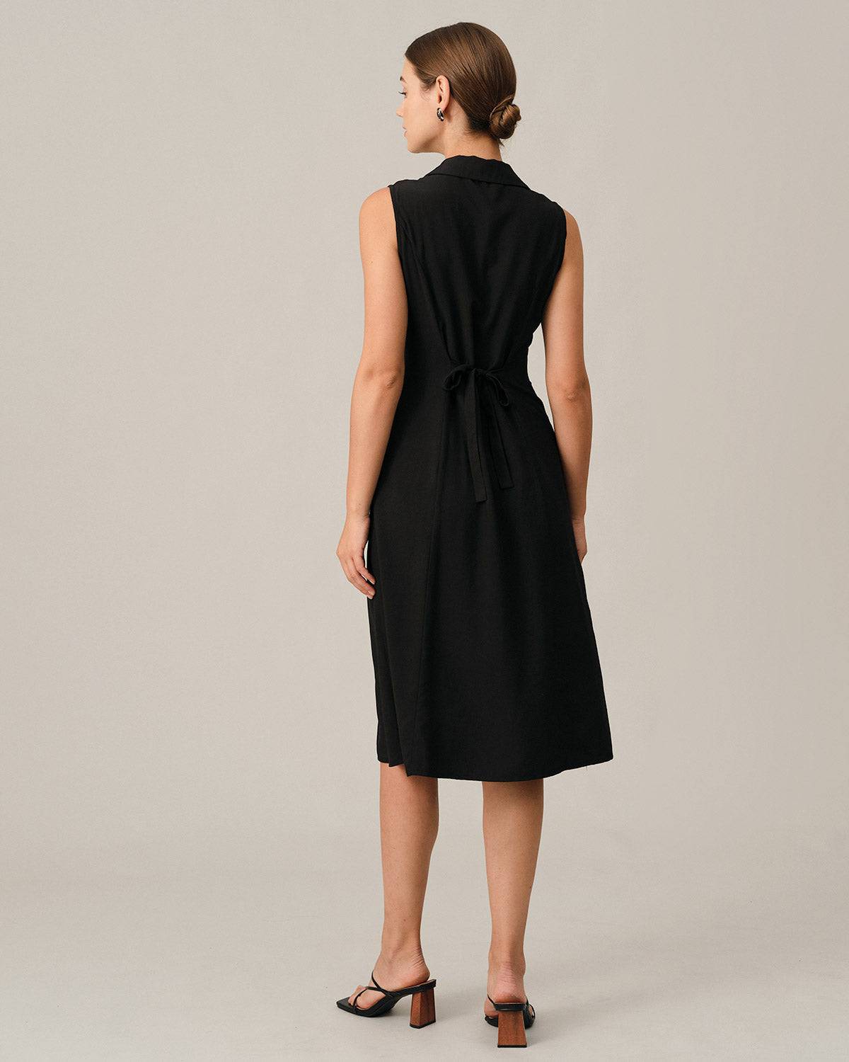 Olivia | V-Neck Tunic Midi Dress Mother of the Bride Outfits