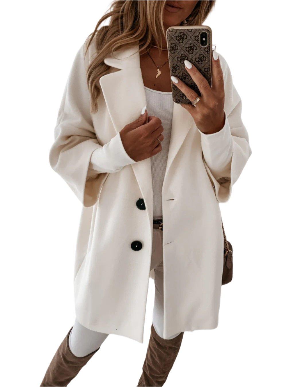 Comfy Loose Fit Ladies Long Parka Jacket - OutfitLondon