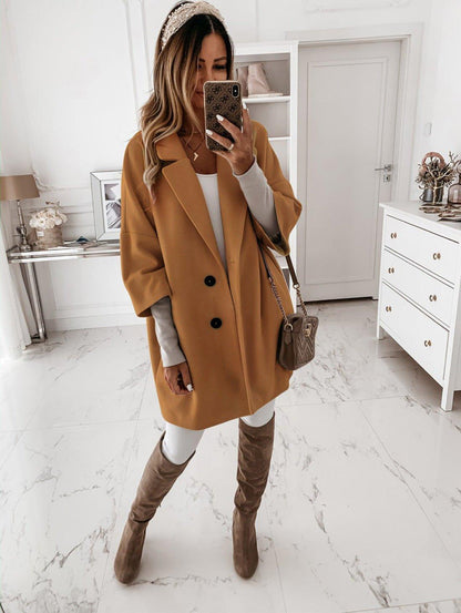 Comfy Loose Fit Ladies Long Parka Jacket