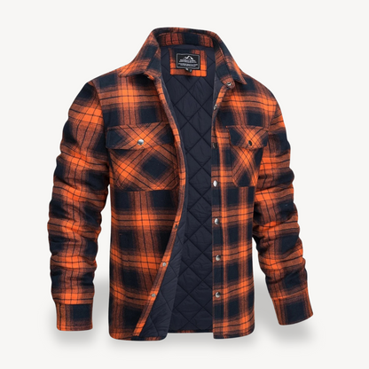 Warm Checked Flannel Coats for Men