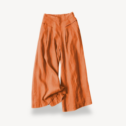 Loose Fit Linen Women's Pants