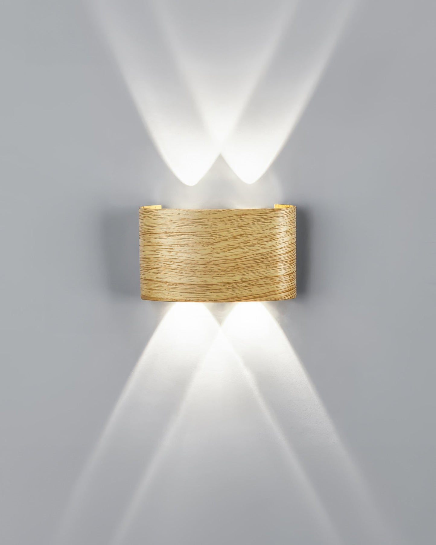 Outdoor Weatherproof Wooden LED Wall Lamp