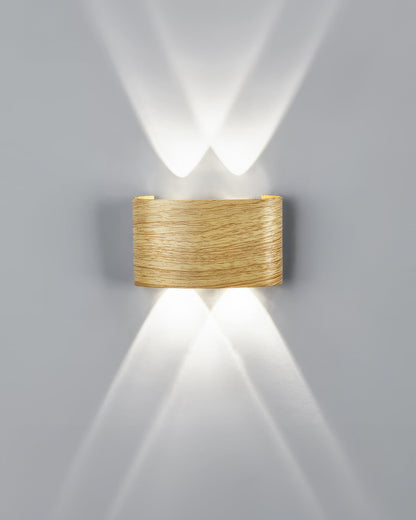 Outdoor Weatherproof Wooden LED Wall Lamp