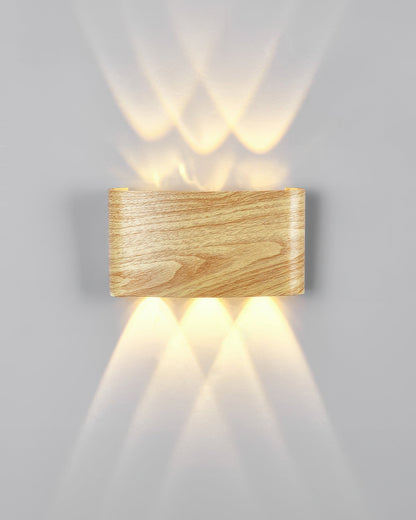 Outdoor Weatherproof Wooden LED Wall Lamp