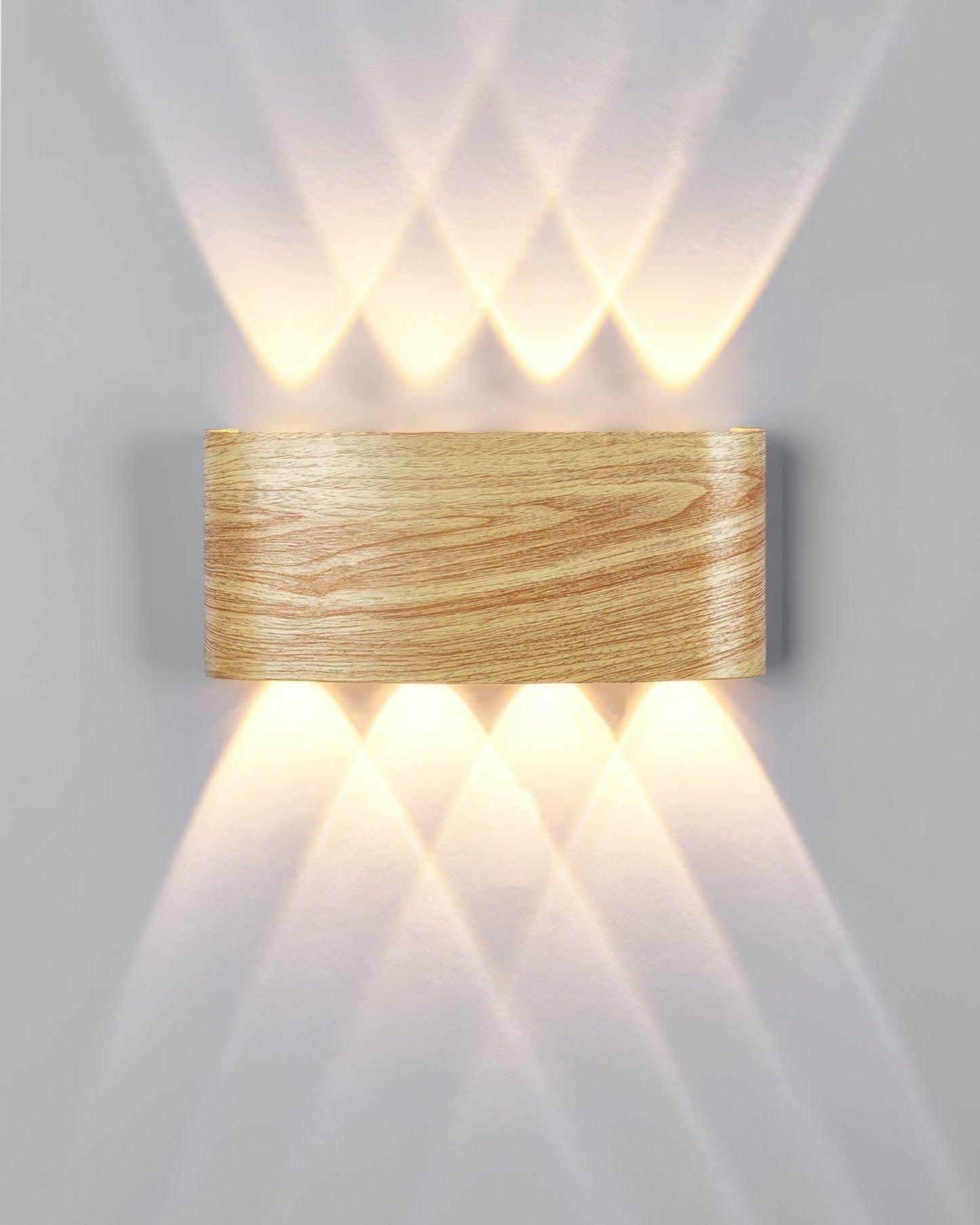 Outdoor Weatherproof Wooden LED Wall Lamp