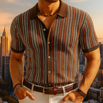 Orla | Slim Fit Herringbone Button-Down Shirt