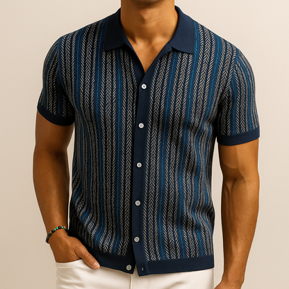 Classic Fit Patterned Dress Shirt - OutfitLondon