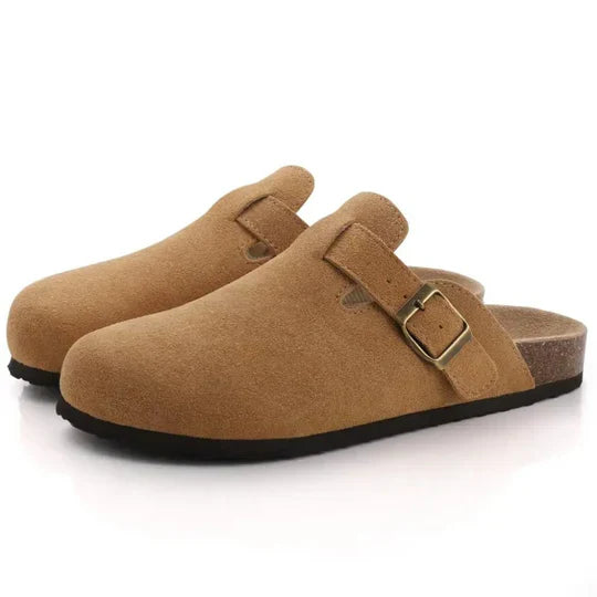 Soft Leather Comfort Slippers