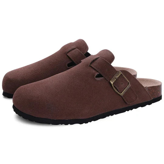Soft Leather Comfort Slippers