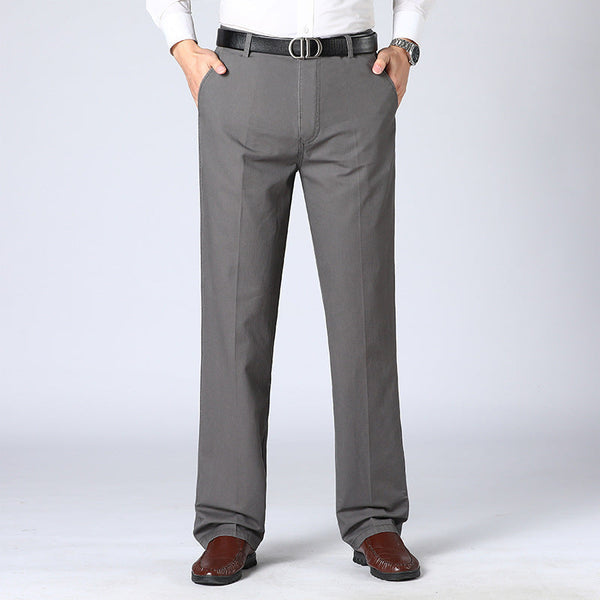 Regular Fit Soft Wool Pants for Men