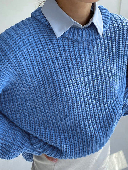 Comfy Big Knit Sweater for Ladies