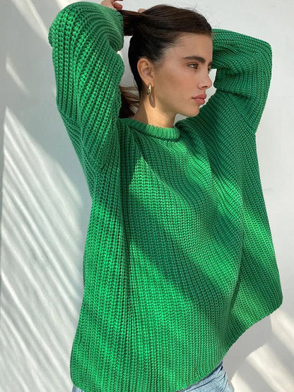 Comfy Big Knit Sweater for Ladies