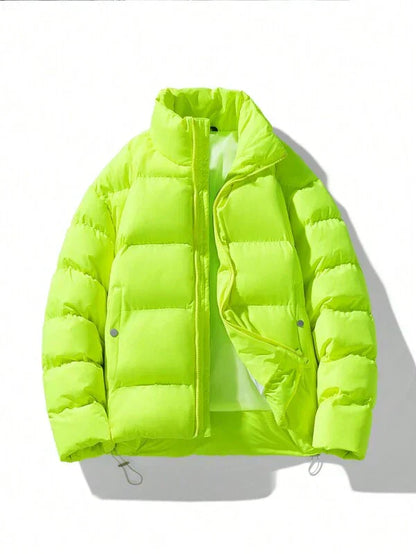 Large Bright Mens Insulated Winter Coat - OutfitLondon