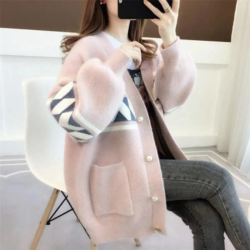 Large Soft Knit Winter Sweater - OutfitLondon