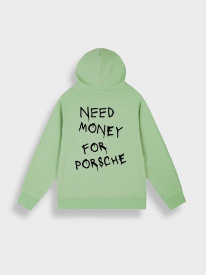 Relaxed Fit Hooded Sweatshirt with Graphic Back