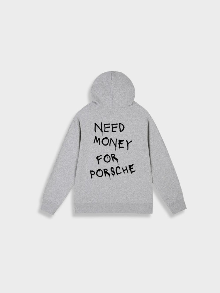 Relaxed Fit Hooded Sweatshirt with Graphic Back