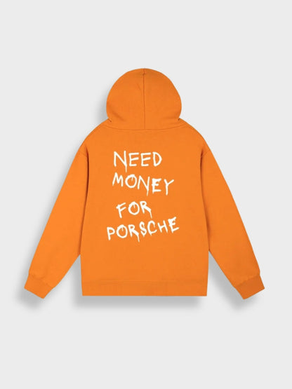 Relaxed Fit Hooded Sweatshirt with Graphic Back
