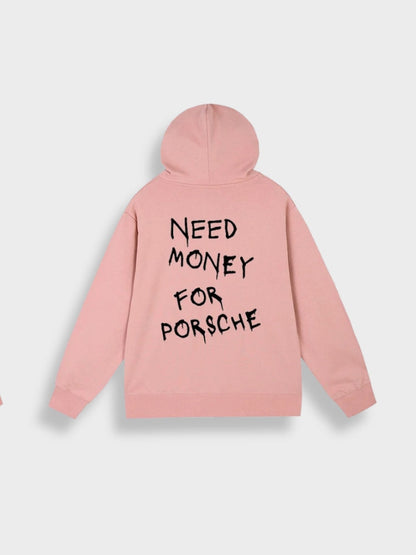 Relaxed Fit Hooded Sweatshirt with Graphic Back