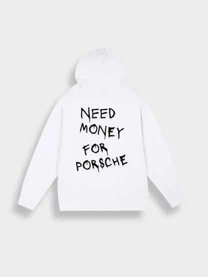 Relaxed Fit Hooded Sweatshirt with Graphic Back