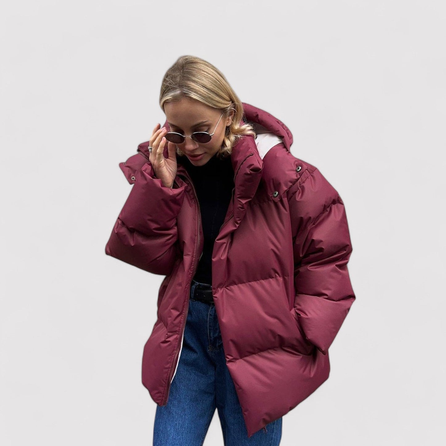 Warm Plus Size Puffer Coat for Women
