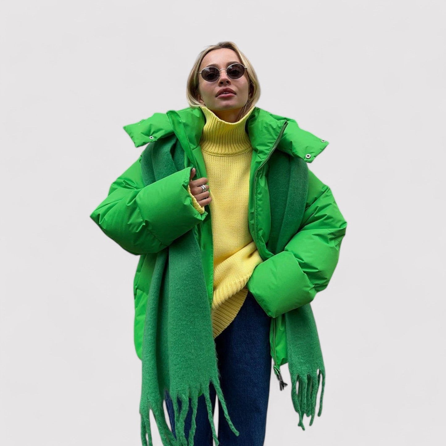 Warm Plus Size Puffer Coat for Women