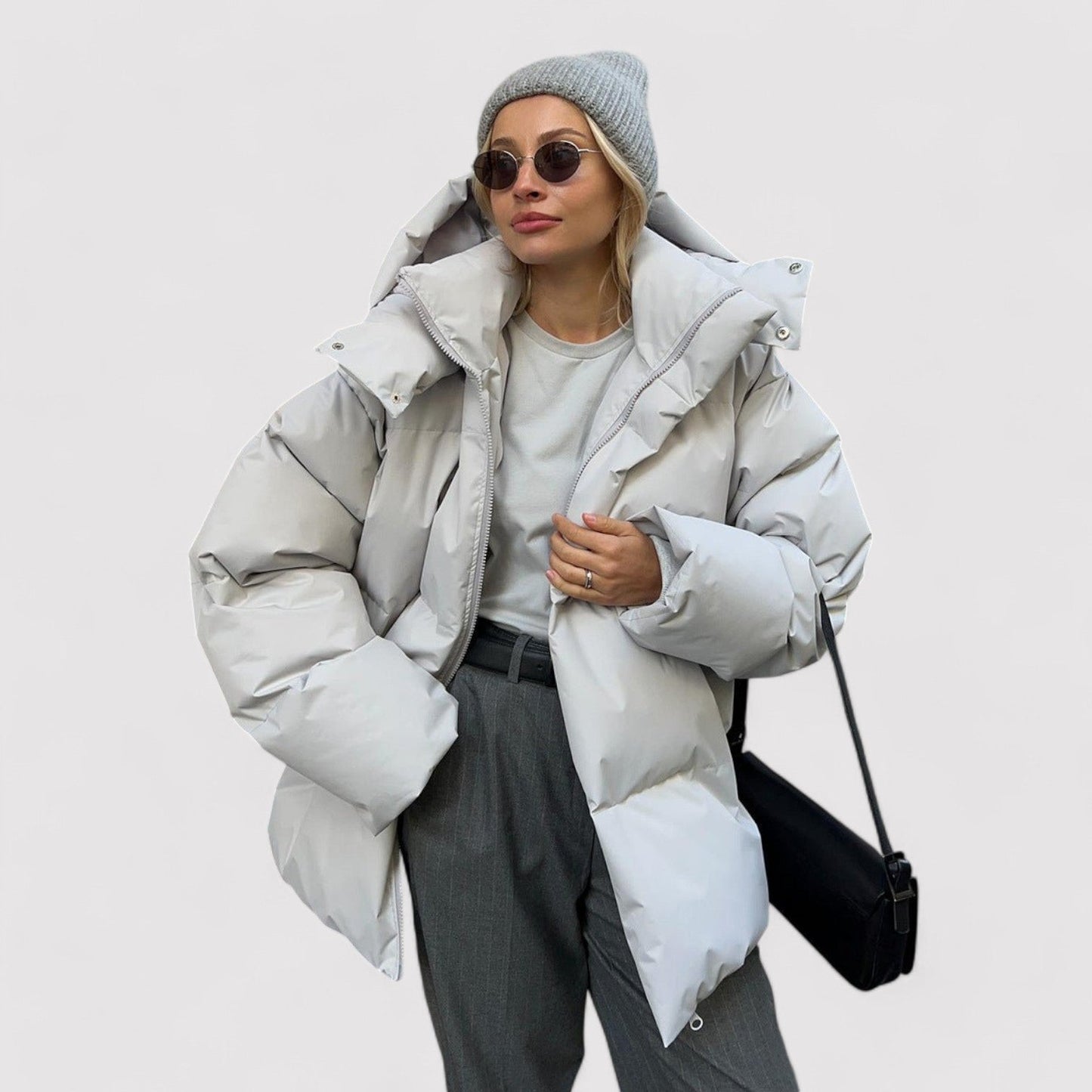 Warm Plus Size Puffer Coat for Women