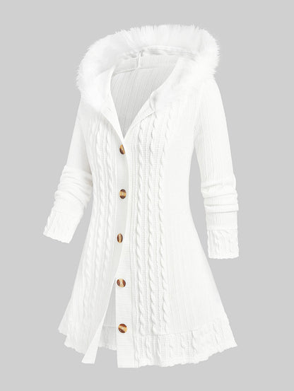 Cozy Large Winter Hooded Sweatshirt