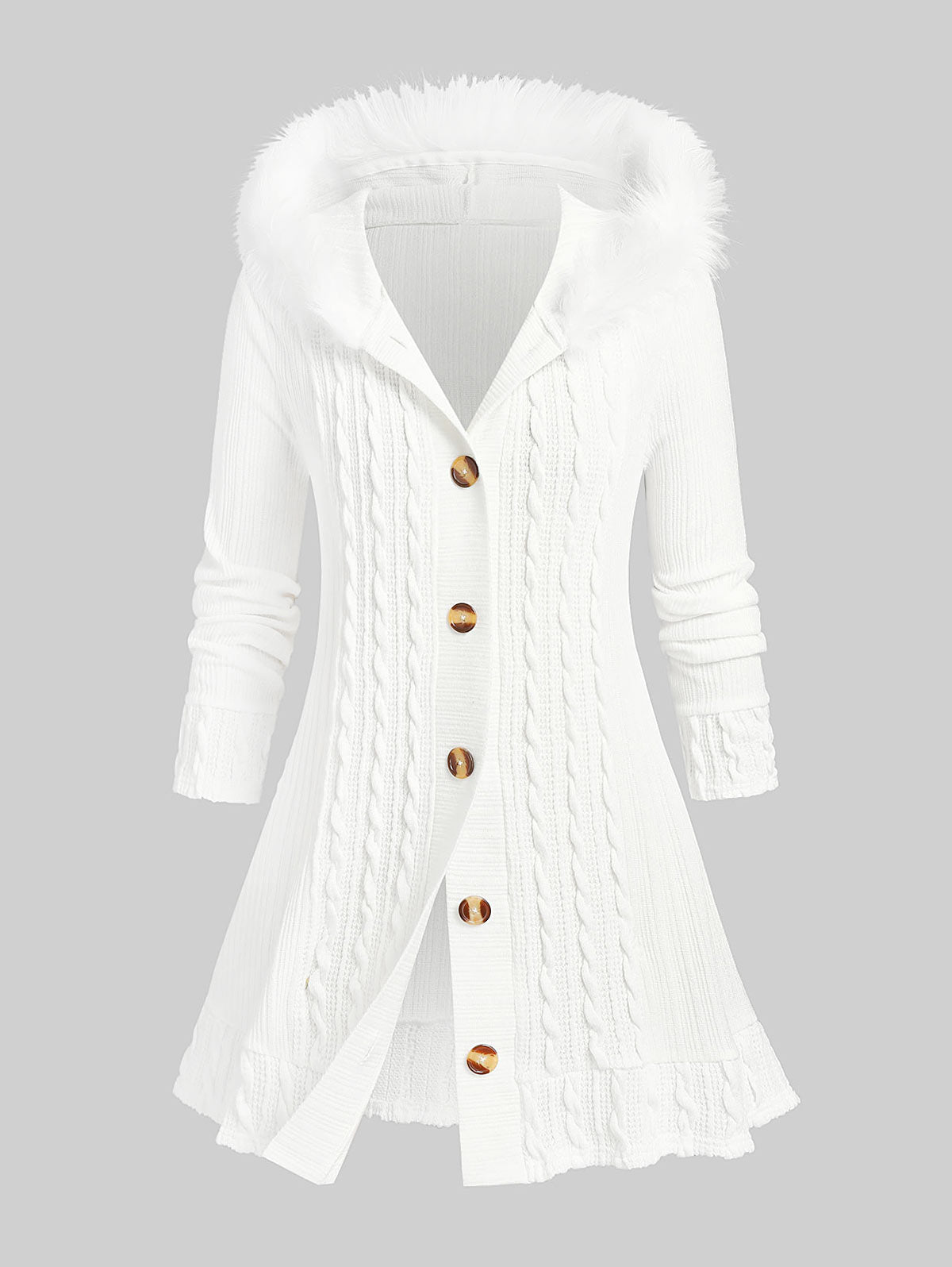 Cozy Large Winter Hooded Sweatshirt - OutfitLondon