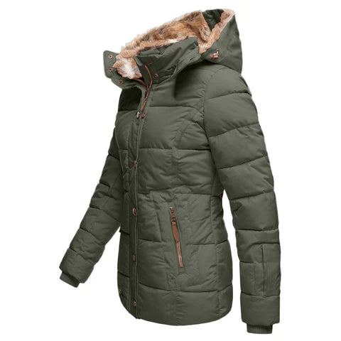 Warm Women's Raincoat for Winter