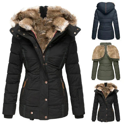 Warm Women's Raincoat for Winter