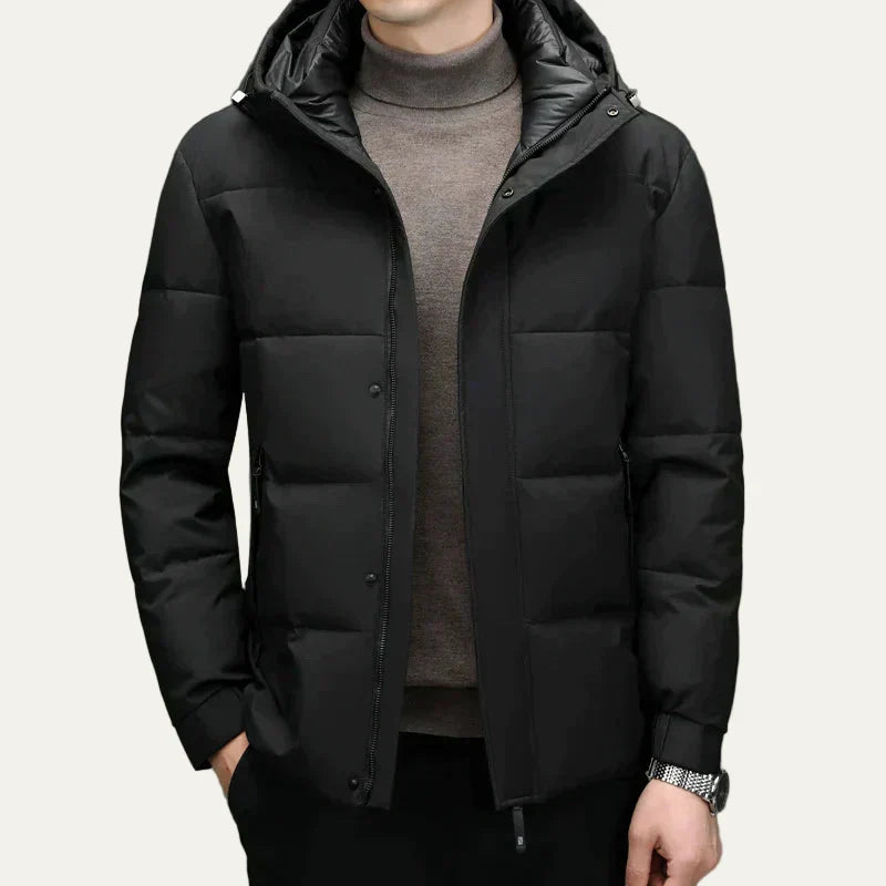 Men's Warm Waterproof Parka Jacket with Hood