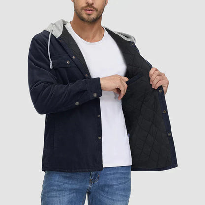 Warm Waterproof Mens Parka Jacket Hooded