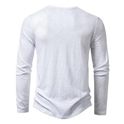 Paige | Slim Fit Cotton Henley Shirt