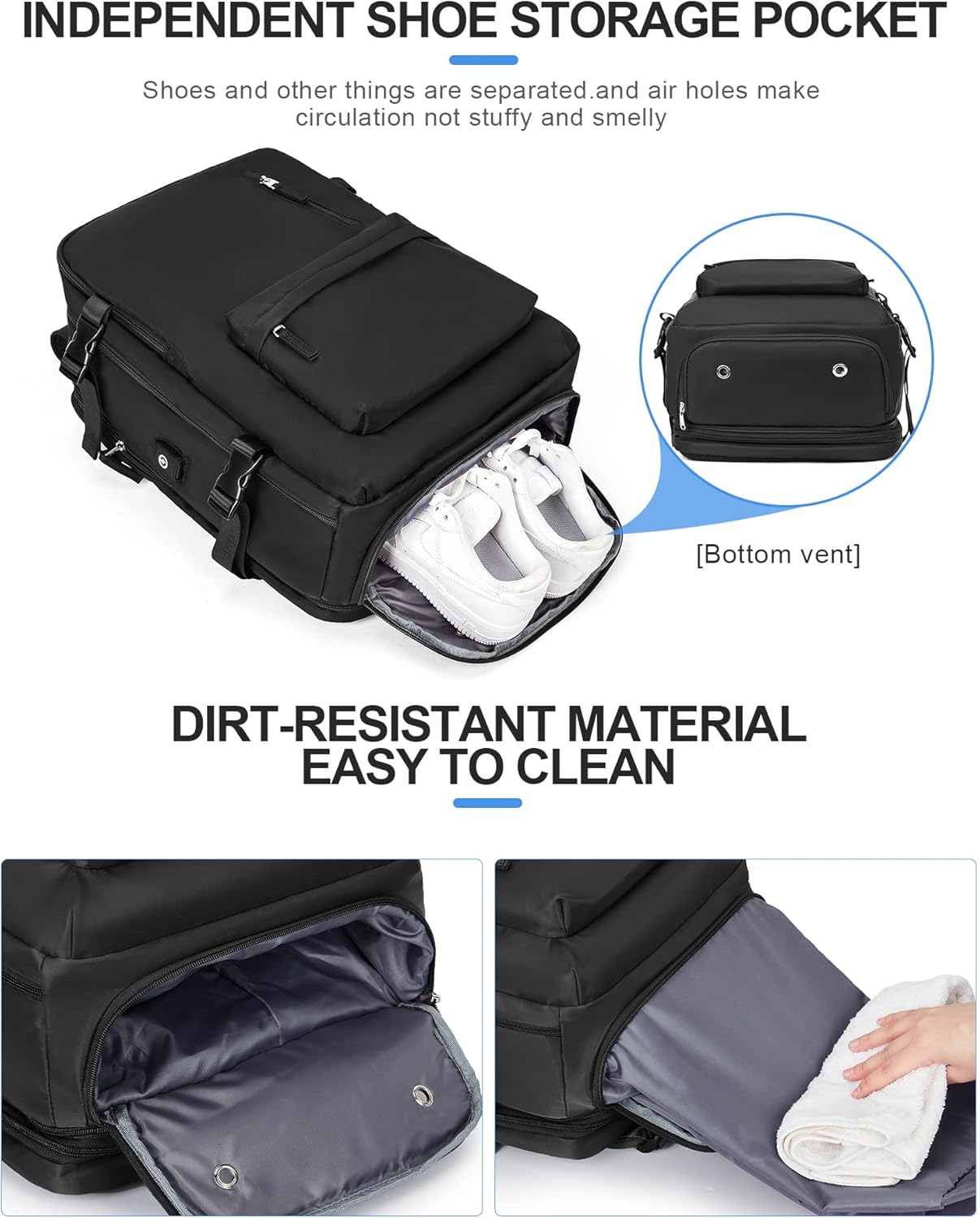 Spacious Laptop Backpack with Padded Adjustable Strap