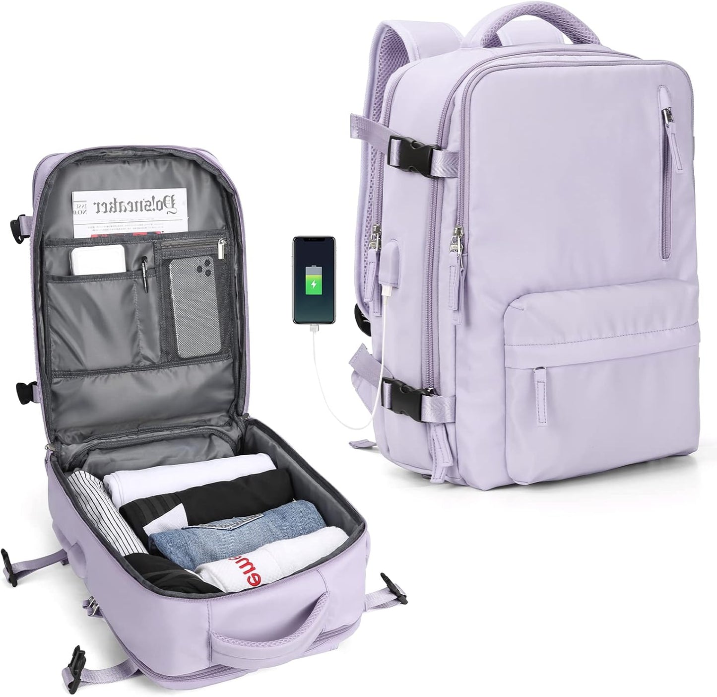 Spacious Laptop Backpack with Padded Adjustable Strap