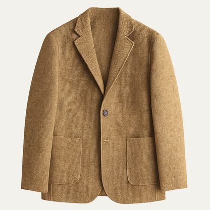 Classic Men's Plaid Wool Blazer Jacket - OutfitLondon