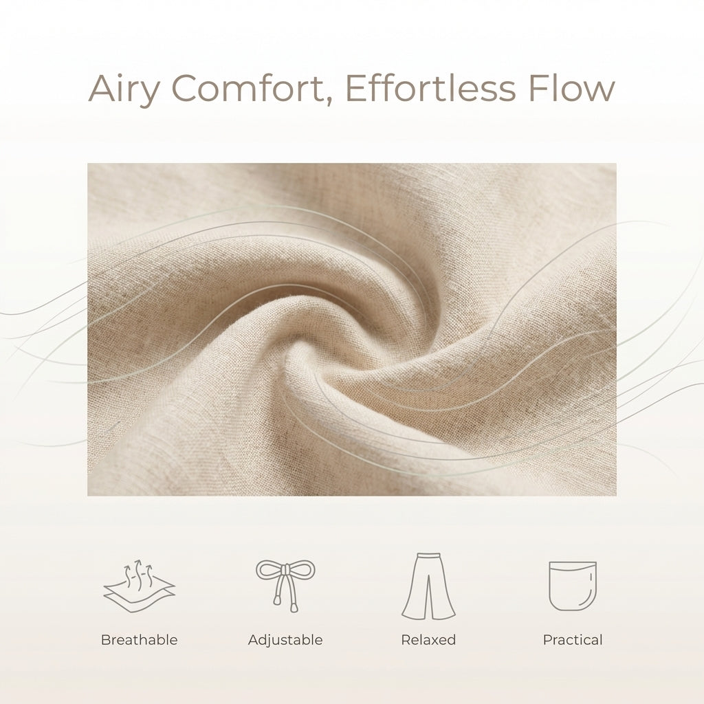 Comfortable Loose Fit Embroidered Pants