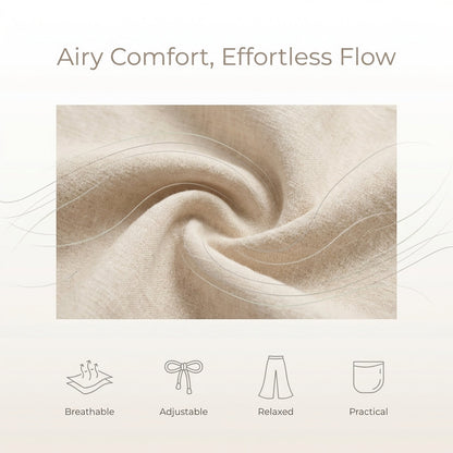 Comfortable Elastic Waist Capri Pants