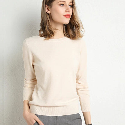 Soft Crew Neck Cashmere Sweater