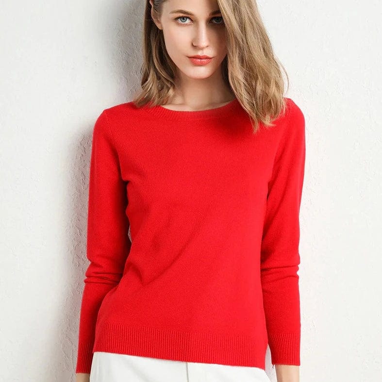 Soft Crew Neck Cashmere Sweater