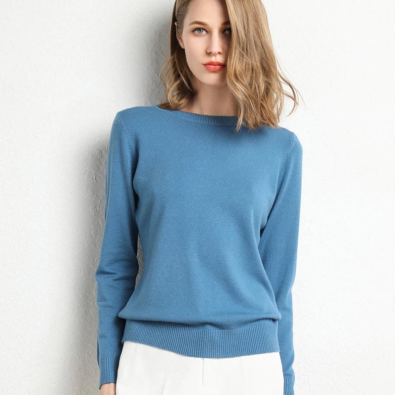Soft Crew Neck Cashmere Sweater